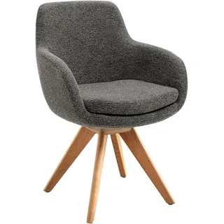 Esszimmerstuhl MUSTERRING "Tavia", grau (anthrazit, eiche bianco), B:62cm H:86cm T:66cm, Stühle, Esszimmerstuhl