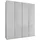 Drehtürenschrank Monaco 197,3 x 236 x 58 cm Weiß