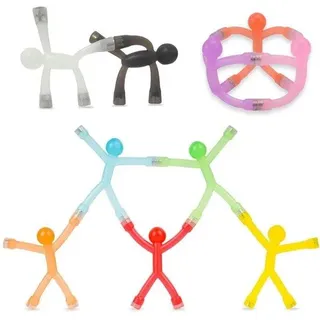 Mini Magnetische Speelgoedfiguren 10 Stuks Transparante Koelkastmagneten Kunststoff Kleurvolle Humanoïde Büromagneten für Büro und Küche