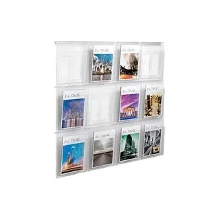 helit Wandprospekthalter the placativ transparent DIN A4 113,6 x 5,4 x 97,8 cm, 1 St.