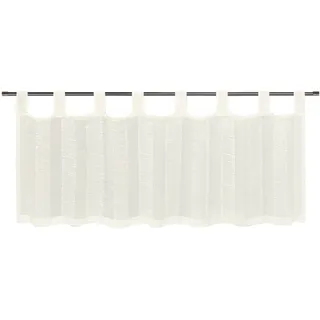 Gerster Scheibengardine »Willi« Schlaufen 1 Stk. tlg. HxB: 50x150, mit gecrashtem Streifendesign, beige