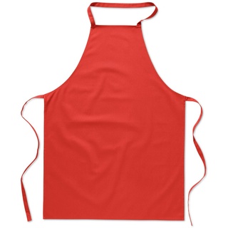 eBuyGB Catering Kochen BBQ Plain Chef 's Unisex Küche Schürze, Baumwolle, Rot, 32 x 22.61 X 7.01 cm