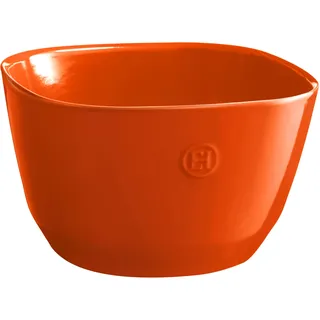 Emile Henry Große Salatschüssel Keramik Toskana-Orange 5,5 l