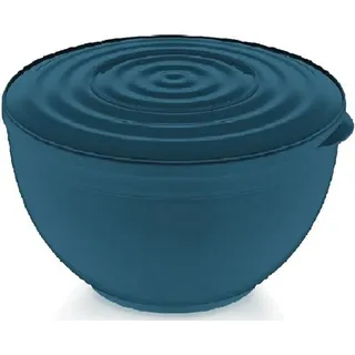 MICHELINO Rührschüssel mit Deckel Schüssel Salatschale Spülmaschinengeeignet 5500ml Blau - Blau