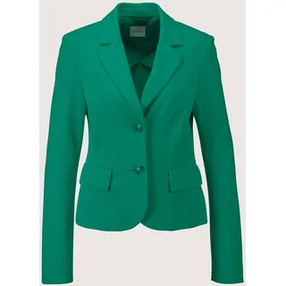 Jackenblazer MADELEINE "Jerseyblazer Taillierter Jerseyblazer, Viskose", Damen, Gr. 38, grün (opalgrün), Obermaterial: 65% Viskose CV. 30% Polyamid PA. 5% Elasthan EL., Modern, normal, Blazer Jackenblazer