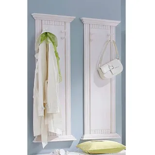 OTTO home Garderobenpaneel Rustic 2 Stück Weiß