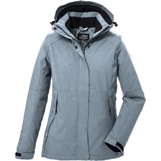 KILLTEC Damen Funktionsjacke/Outdoorjacke mit abzippbarer Kapuze KOW 37 WMN JCKT, graumelange, 44, 39702-000
