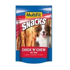 MultiFit Snacks Chick 'n' Chew Nr. 4 mit Rind 2x100 g