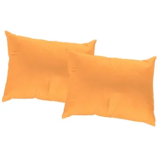 Dekokissen WIRTH Gr. 2, rot (apricot, unifarben), B:50cm L:50cm, Kunstfaser, Dekokissen_Sitzkissen_Kissenhüllen, Dekokissen, Kissenhülle ohne Füllung, 2 Stück