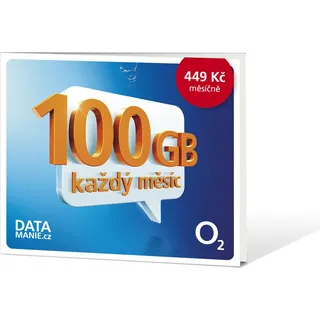 O2 Datamania SIM-Karte 100 GB 5G für Tschechische Republik, 30 Tage Laufzeit