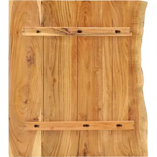 vidaXL Badezimmer-Waschtischplatte Massivholz Akazie 58x52x2,5 cm