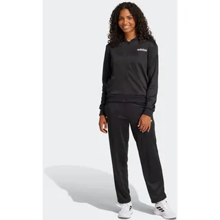 adidas Trainingsanzug ADIDAS SPORTSWEAR "W LINEAR TS", Damen, Gr. XXL, schwarz, Obermaterial: 100% Polyester, Sportanzüge Trainingsanzug, zweiteiliges Set, für Laufen, aus Polyester, mit Rippbündchen