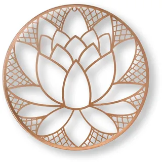 Graham & Brown Copper Lotus Blossom Wandkunst, Metall, Kupfer