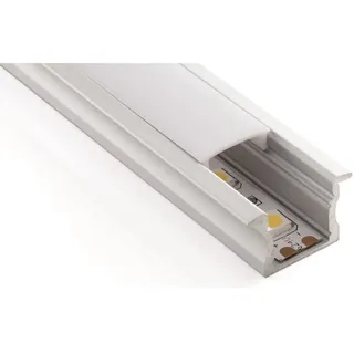 Glowster 2 Meter Aluminiumprofil, ideal für elegante und funktionale Strukturen. Perfekt für Beleuchtung und modernes Design, bietet außergewöhnliche Festigkeit und Haltbarkeit.