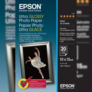 Ultra Glossy 10 x 15 cm 300 g/m2 20 Blatt