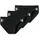 Slip unifarben schwarz S