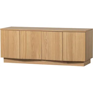 Lowboard WOOOD "WOOOD ZUMA TV-MÖBEL", naturel mat, B:133cm H:52cm T:45cm, FSC-zertifiziertes teilmassives Holz, Sideboards, Lowboard, Zuma TV-Kommode Eiche bietet Stil, Stauraum und einzigartiges Design