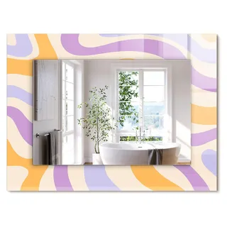 Abstrakte farbige Muster – Rechteckiger Spiegel mit Druck 80x60 cm – Modern - Dekorativ für die Wand