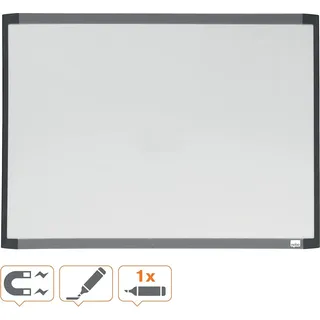 Kleiner Magnetischer Whiteboard - Ideal für Notizen und Zeichnungen - Einzelstück - Schwarz/Weiß/Grau Rahmen