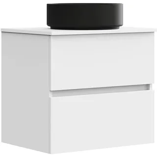 Baikal Onyx, Schwarz, Holz Keramik Melamin, 16 mm, weiß, 70 cm