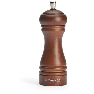 Marlux 345 Salzmühle Große Salz weiß Buche gebeizt/Mahlwerk Edelstahl Dunkelblau 14 cm