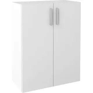 nabbi Regal zweitüriger Schrank Johnson SU-600/768-2D - Weiß - Weiß