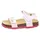 Fussbettpantoffel Weiß/Pink 35