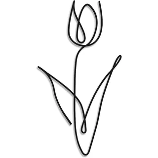 Wanddeko (17x30 cm) - Minimalistische Kunst für Wohnzimmer, Schlafzimmer, Küche und Büro - Natürlich & Modern - Einfache Befestigung mit Doppelseitigem Klebeband (Ohne Löcher) (Rose)