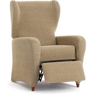 ECOMMERC3 Bi-elastischer Bezug für Relaxsessel, sehr elastisch, Beige, anpassbar, atmungsaktiv und einfach anzubringen, mit Schaumstoffen und Gummibändern