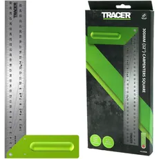 TRACER Tischlerwinkel, 300 mm, Tischlermarkierungswerkzeug, Anschlagwinkel mit 2 Sets von Winkellinien