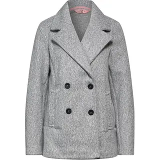 STREET ONE Damen A101060 Strukturjacke, Frost Grey Melange, 42