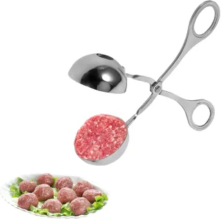 Fleischbällchenzange, Fleischbällchen Former, Antihaft-Fleischballer Kugelzange, Rostfreier Stahl Fleischballer, Ball-Hersteller Eiszange Für Cake Pop, Cake Pop Form Edelstahl Fleischklößchen-Former