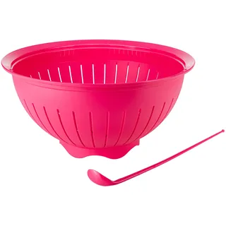 Tupperware Junge Welle Sieb 4,3 L pink (inkl. Ketchuplöffel) Servieren Schale Servierschüssel