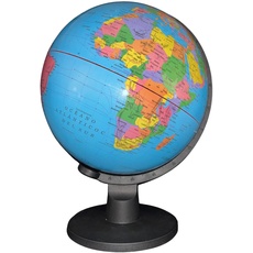 Raylu Paper - Globus beleuchtet und drehbar, Kartografie und Meridian, Zifferblatt der spanischen Welt (Blau, 32 cm)
