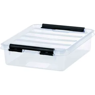 SmartStore Aufbewahrungsbox CLASSIC 17 x 21 x 6 cm 1-tlg. transparent / schwarz