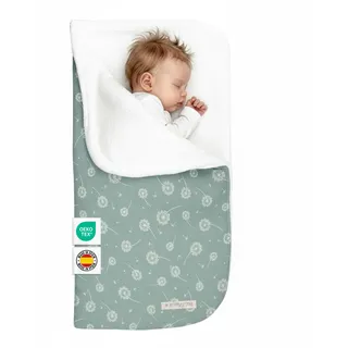 MIMUSELINA Einschlagdecke Babyschale Winter Universal | 2-in-1 Fußsack (92x46 cm) & Decke (92x92 cm) | Weiche Baumwolle für Babyschale, Kinderwagen & Babybett