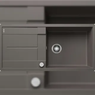 Blanco Metra XL 6 S-F vulkangrau Flächenbündig Handbetätigung 990 x 490 mm