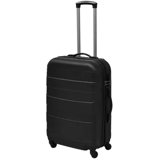 vidaXL 3-tlg. Hartschalenkoffer-Set Schwarz 45,5/55/66 cm - Schwarz