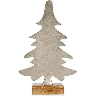 Weihnachtsbaum 6 x 25,5 x 16 cm Silberfarben Metall - Bunt