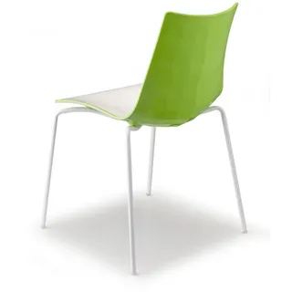 Stapelstuhl Zebra Bicolore - VB - white 221 - white/light green