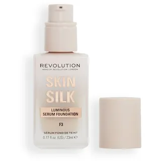 Revolution Beauty Revolution, Skin Silk Serum Foundation, Light to Medium Coverage, Contains Hyaluronic Acid, F3,