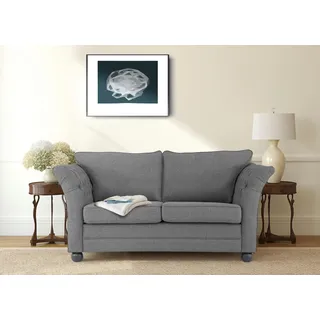 Home Affaire 2-Sitzer »Pajero« mit Knopfheftung an den Armlehn-Innenseiten, Keder, grau