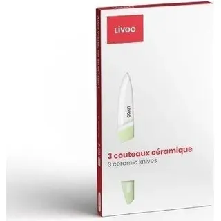 Keramikmesser Set, LIVOO MEC137, 7.5 cm, 10 cm, 12.5 cm, Spülmaschinenfest