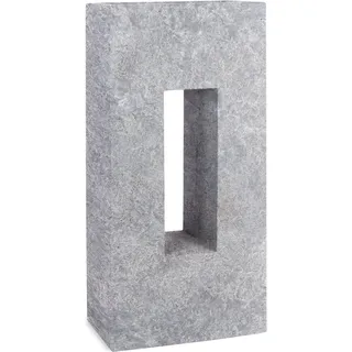 Pflanzwerk Hochbeet Pflanzkübel Vista Premium Frostbeständig Lava 92 cm Hellgrau