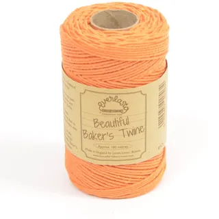 EVERLASTO Bäckergarn, solide 100 m Spulen, Baumwolle, Tangerine, 2mm
