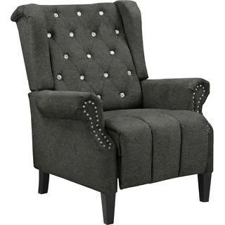 Home Affaire Ohrensessel Childebert Polyester 80 x 102 x 89 cm Grau mit Verstellung