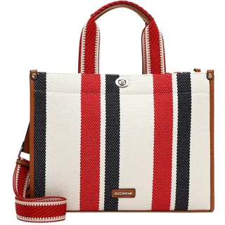 Shopper EMILY & NOAH "Shopper E&N Jasmin", Damen, Gr. B/H/T: 36cm x 27cm x 14cm 0, rot (rot 600), Polyester, Taschen Shopper