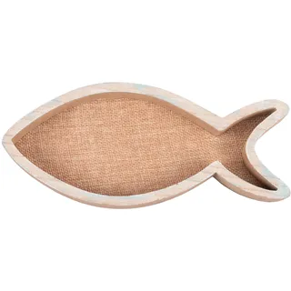 Villa d'Este Home Tivoli 1996 Fisch leert Taschen/Kleiderbügel aus Holz, Ocean