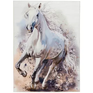 Obsession Kinderteppich , Multicolor , Textil , Pferd , rechteckig , 80x120 cm , für Fußbodenheizung geeignet, rutschfest, beidseitig verwendbar, Fasern thermofixiert (heatset), lichtunempfindlich, leicht zusammenrollbar , Teppiche und Böden, Teppiche, Kinderteppiche