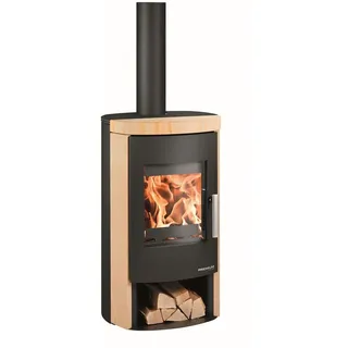 Haas + Sohn Bali easy 296.17-ST Stahl Schwarz/Abdeckplatte Woodstone